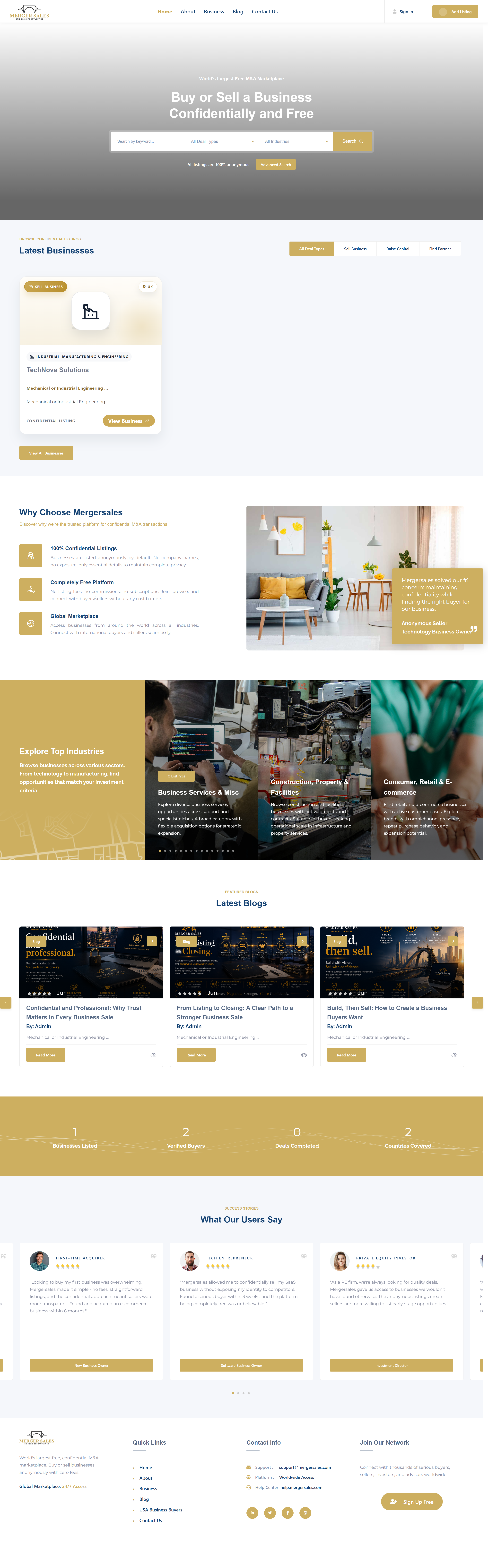 MergerSales Business Listing
